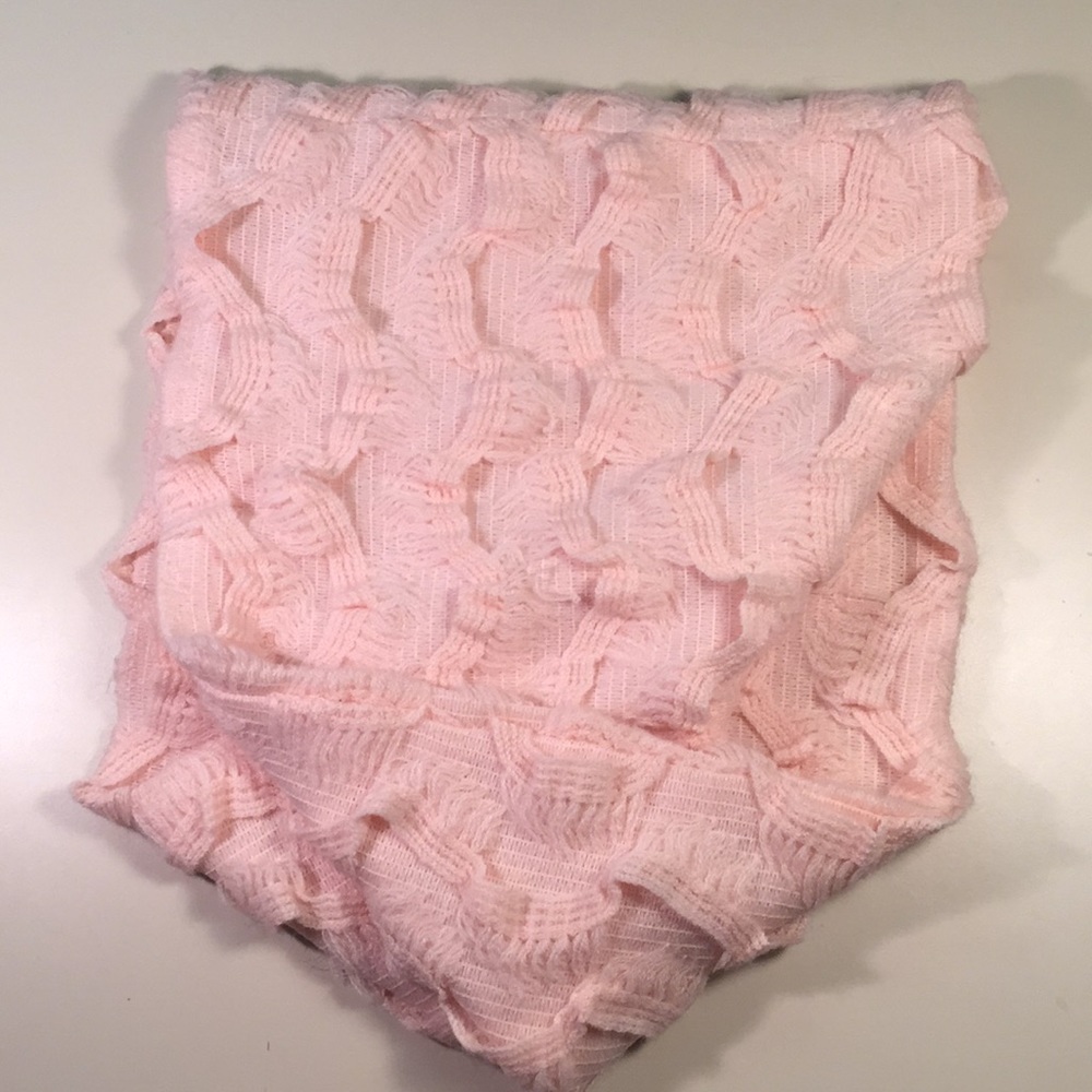 Anthropologie baby pink infinity scarf!